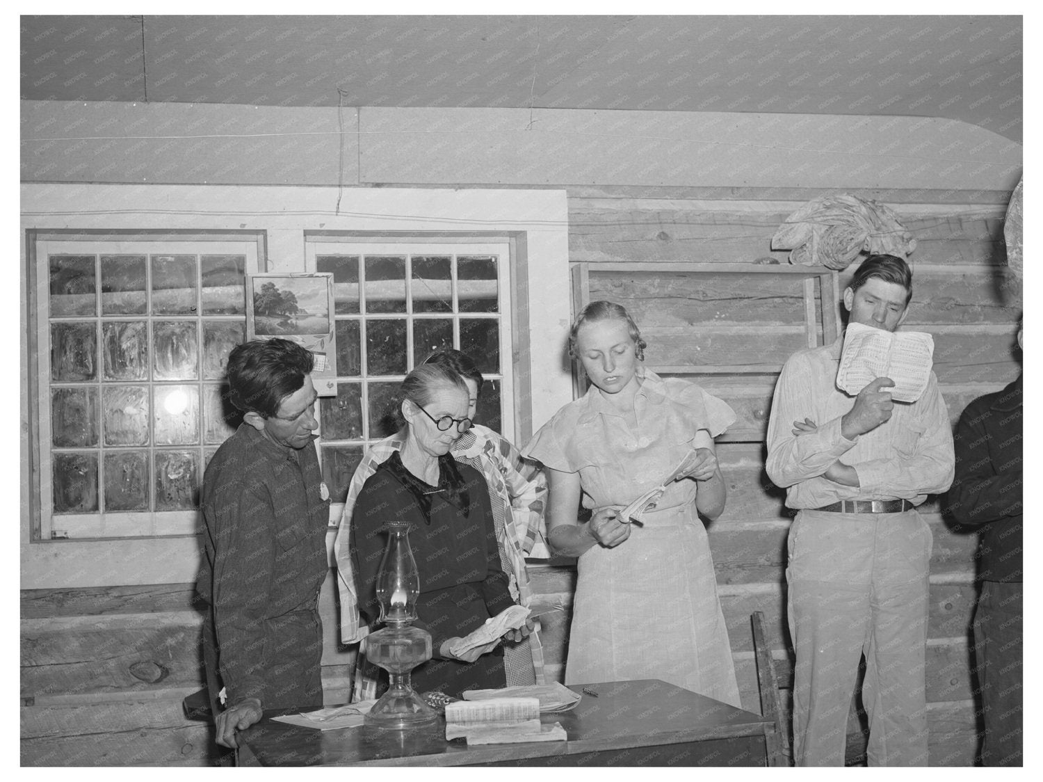 1940 Literary Society Meeting in Pie Town New Mexico