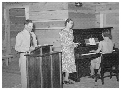 Church Service Gathering in Pie Town New Mexico 1940