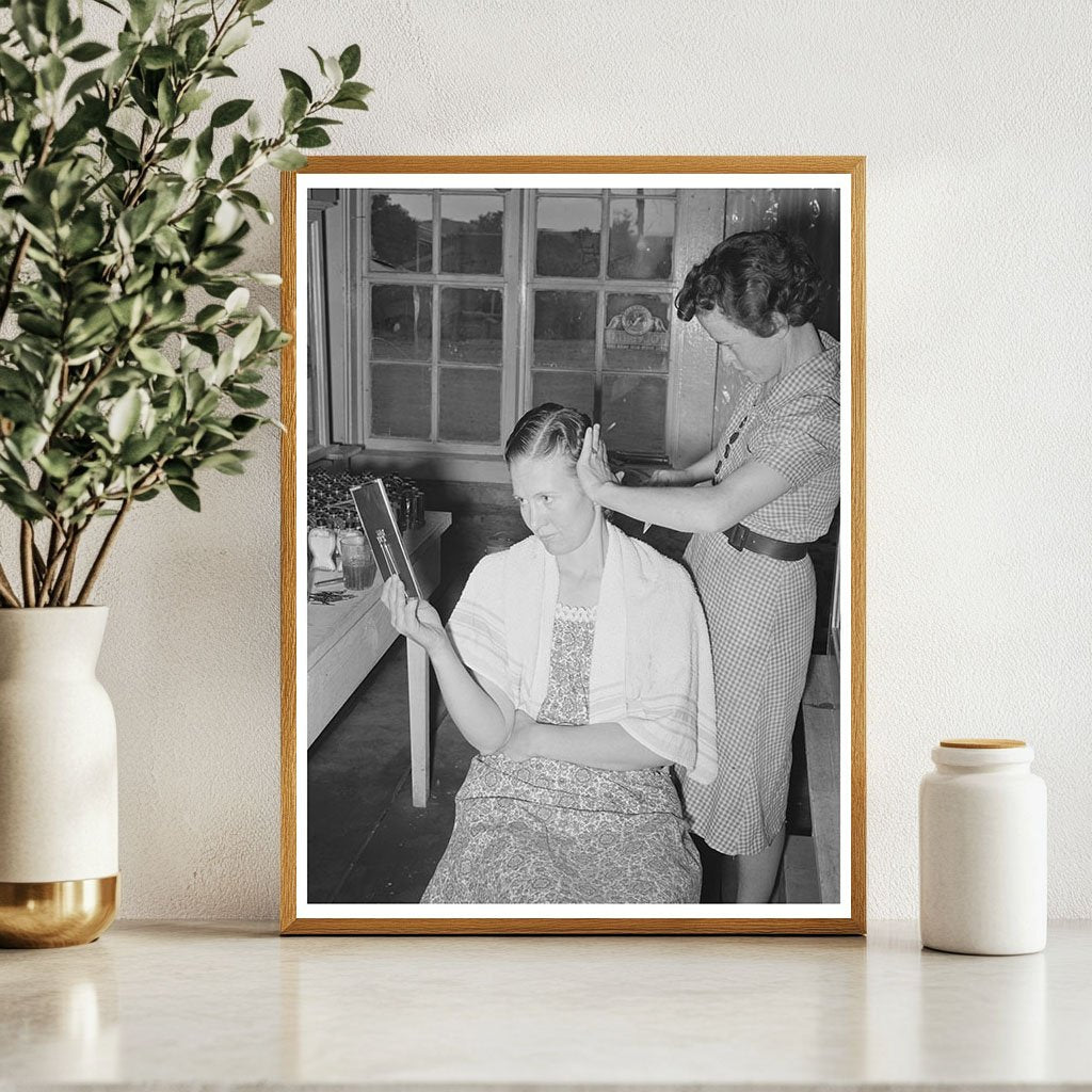 Women Hairstyling in Pie Town New Mexico June 1940