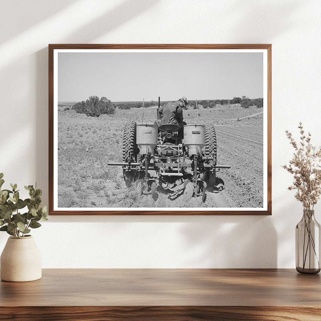 George Hutton Jr. Planting Beans Pie Town New Mexico 1940