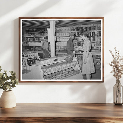 Clerk Dusting Merchandise in Pie Town New Mexico 1940