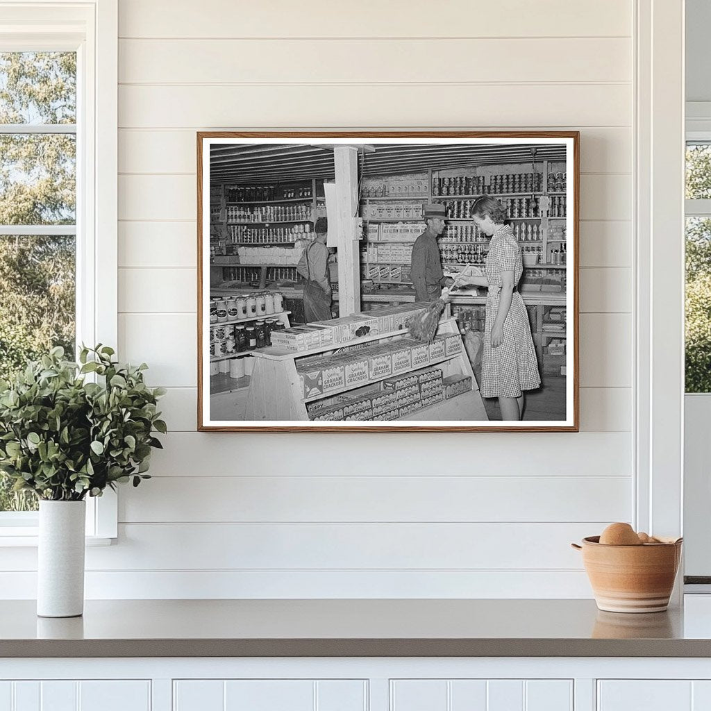 Clerk Dusting Merchandise in Pie Town New Mexico 1940