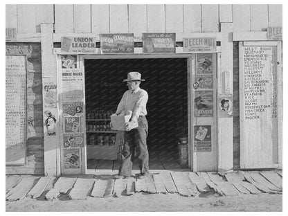 Mr. Keele at His General Store in Pie Town New Mexico 1940