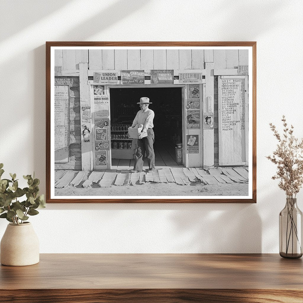 Mr. Keele at His General Store in Pie Town New Mexico 1940