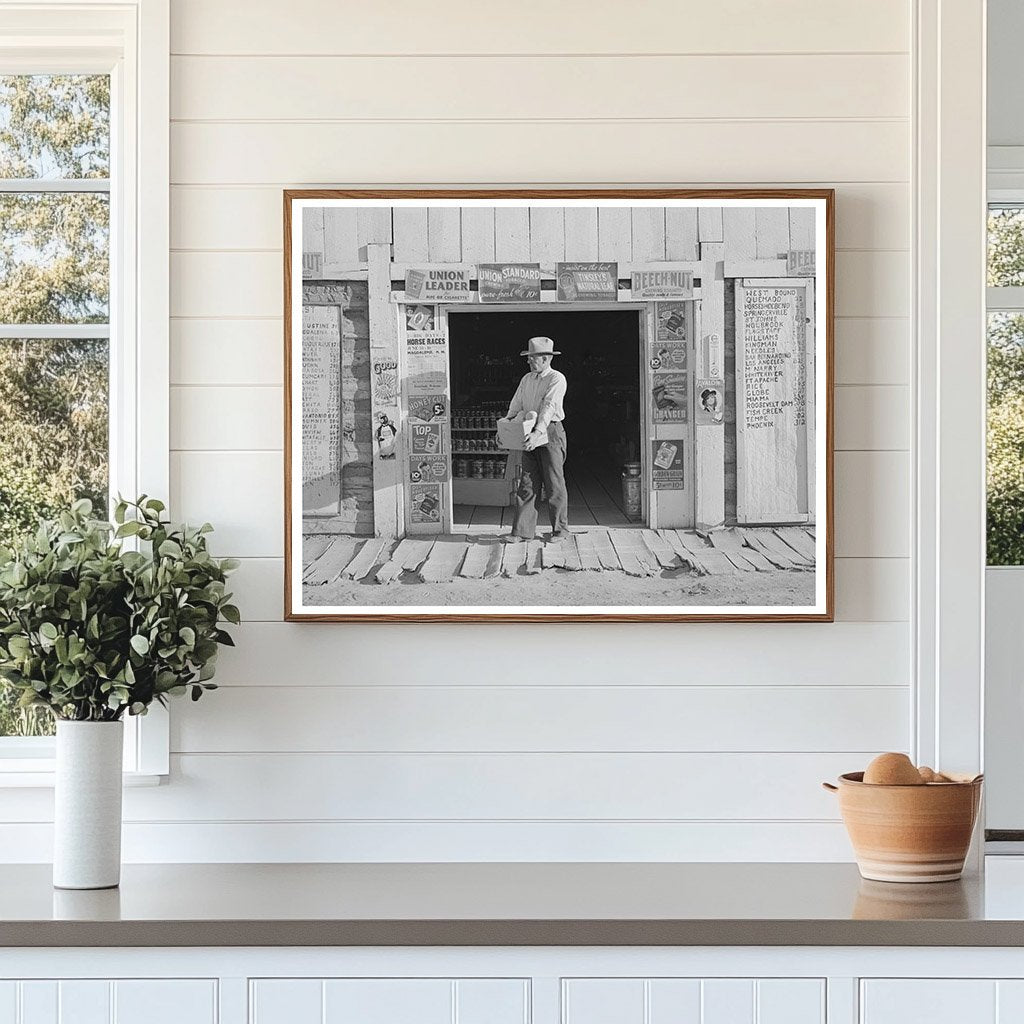 Mr. Keele at His General Store in Pie Town New Mexico 1940