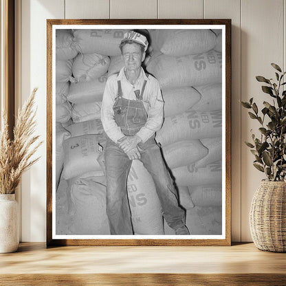 Mr. Craig with Pinto Beans in Pie Town New Mexico 1940