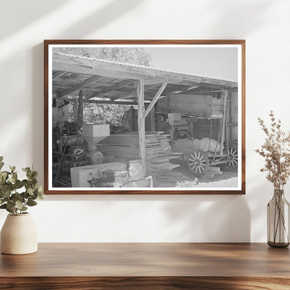 Vintage Farm Toolshed and Bean Thresher Pie Town 1940