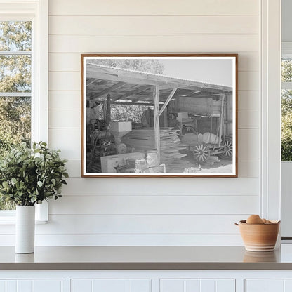 Vintage Farm Toolshed and Bean Thresher Pie Town 1940