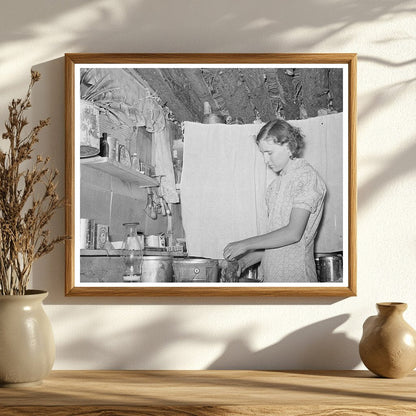 Mrs. Jack Whinery Cooking in Pie Town New Mexico 1940