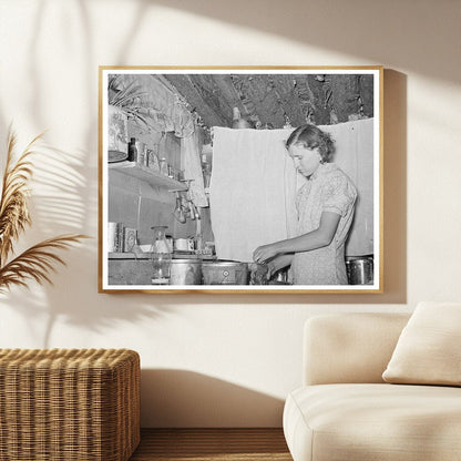 Mrs. Jack Whinery Cooking in Pie Town New Mexico 1940