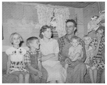 Whinery Family in Dugout Pie Town New Mexico June 1940