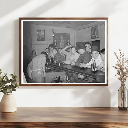 1940 Vintage Barroom Scene in Mogollon New Mexico