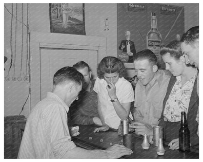 Vintage Barroom Scene Mogollon New Mexico 1940