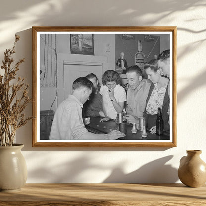 Vintage Barroom Scene Mogollon New Mexico 1940