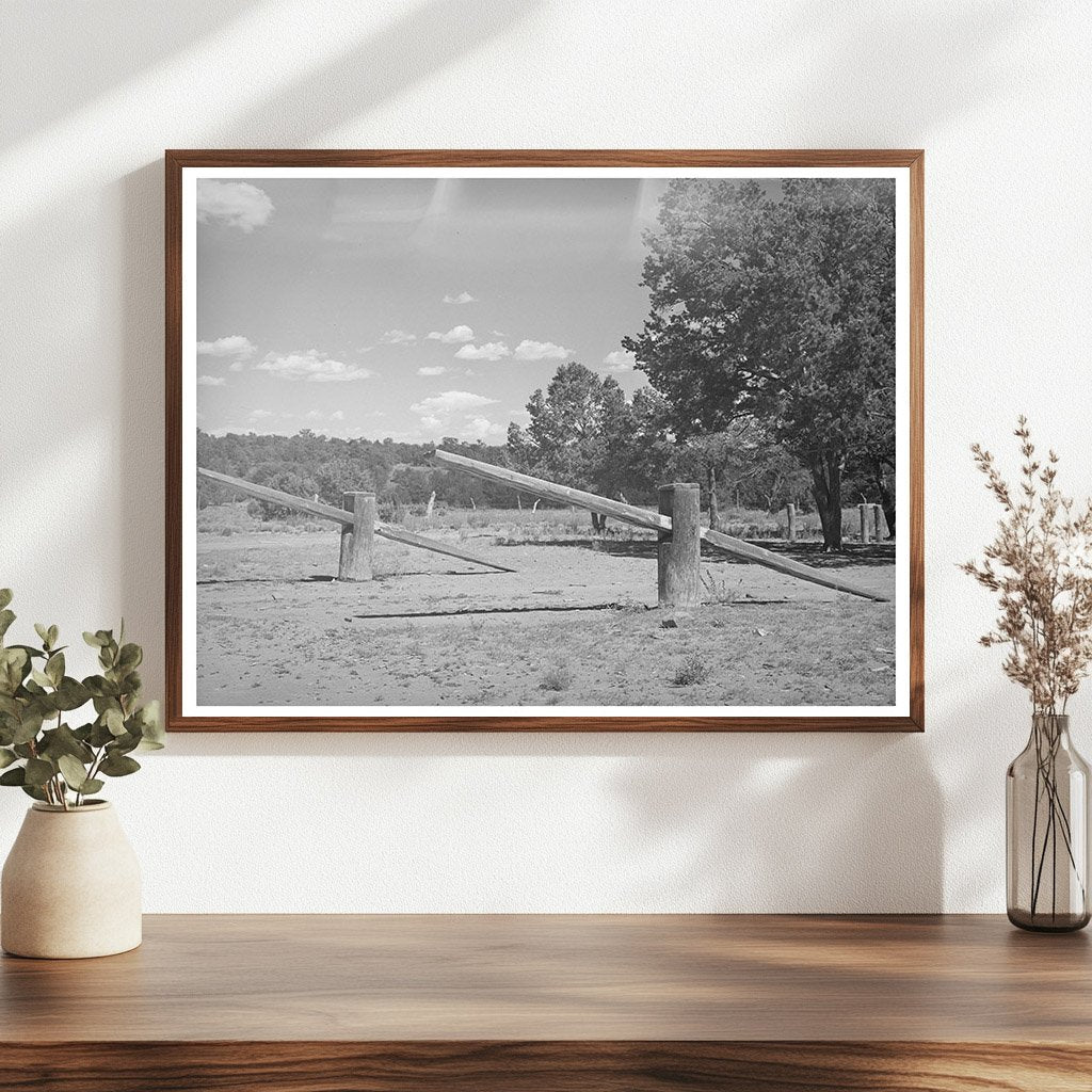 Homemade Seesaw at Country School Pie Town New Mexico 1940