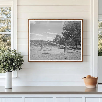 Homemade Seesaw at Country School Pie Town New Mexico 1940