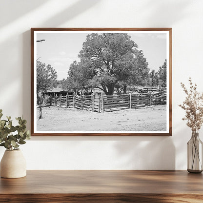 Vintage Wooden Corral in Pie Town New Mexico 1940