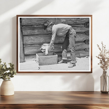 Farmer Collects Wood for Cook Stove in Pie Town 1940