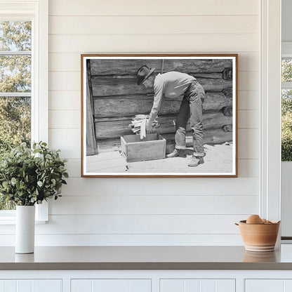 Farmer Collects Wood for Cook Stove in Pie Town 1940