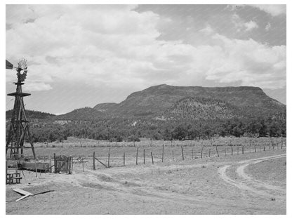 Pie Town New Mexico Farm Land June 1940 Rural Landscape