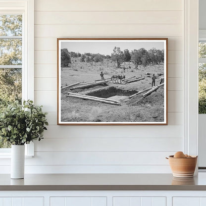 Dugout Construction in Pie Town New Mexico June 1940