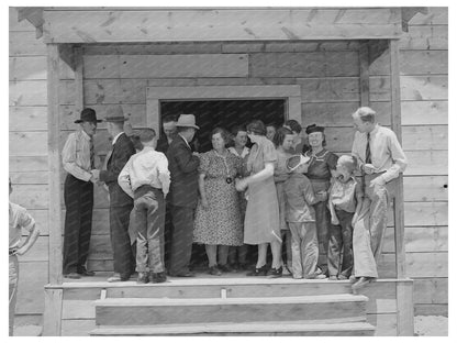 Community Dinner in Pie Town New Mexico June 1940 Photo