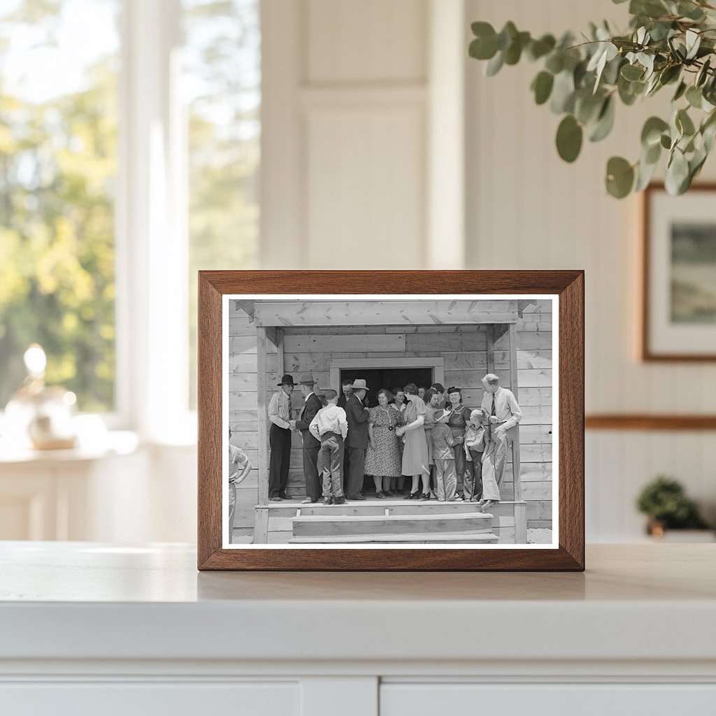 Community Dinner in Pie Town New Mexico June 1940 Photo