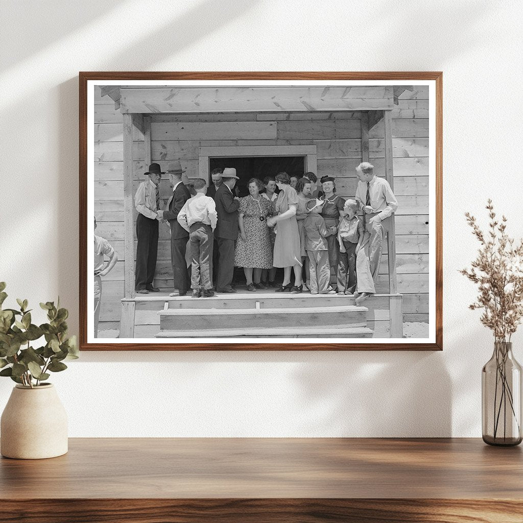 Community Dinner in Pie Town New Mexico June 1940 Photo
