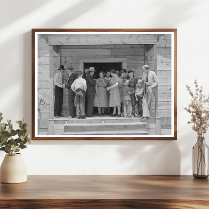 Community Dinner in Pie Town New Mexico June 1940 Photo
