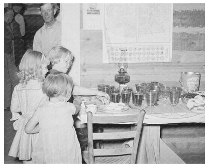 Children Enjoying Refreshments at Square Dance Pie Town 1940