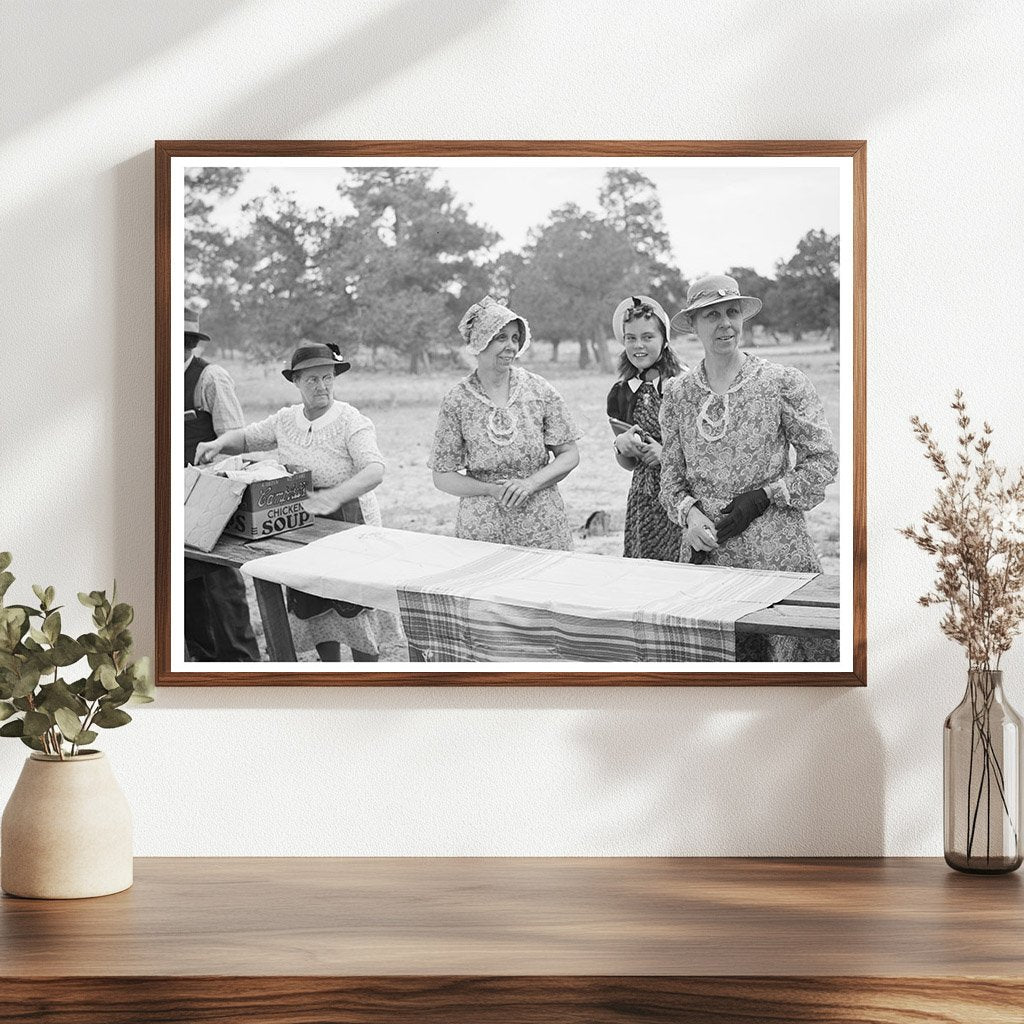 Farm Women Prepare Dinner at Community Sing Pie Town 1940