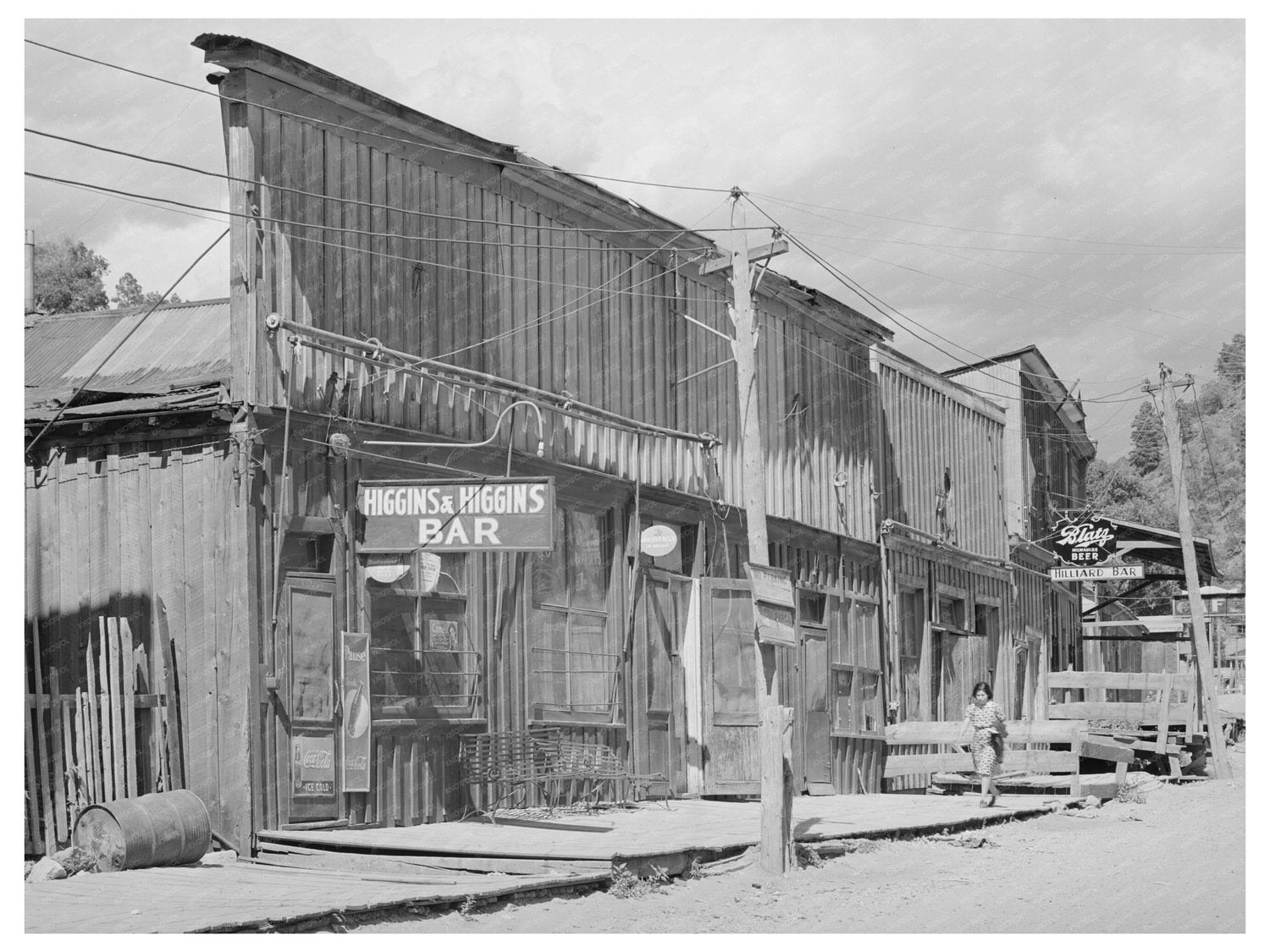 Mogollon New Mexico Main Street Detail June 1940