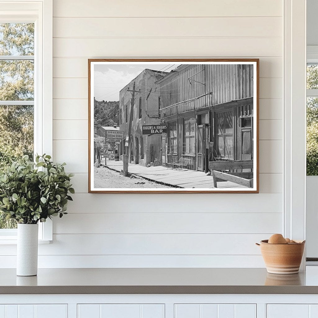 Main Street Mogollon New Mexico June 1940 Image