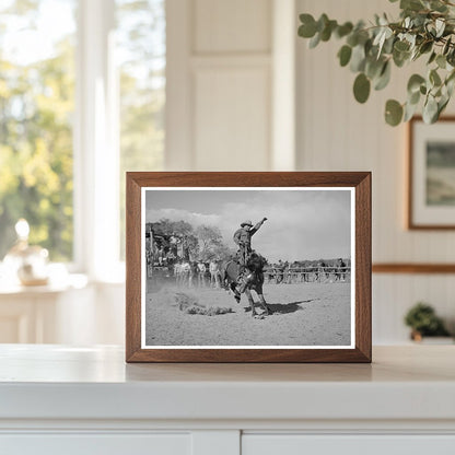 Bronc Busting Rodeo in Quemado New Mexico June 1940