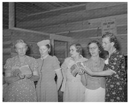 Ladies Quintette at Community Sing in Pie Town 1940