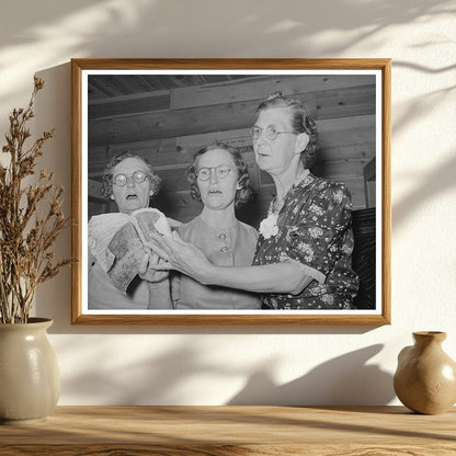 Women Perform at Community Sing in Pie Town 1940