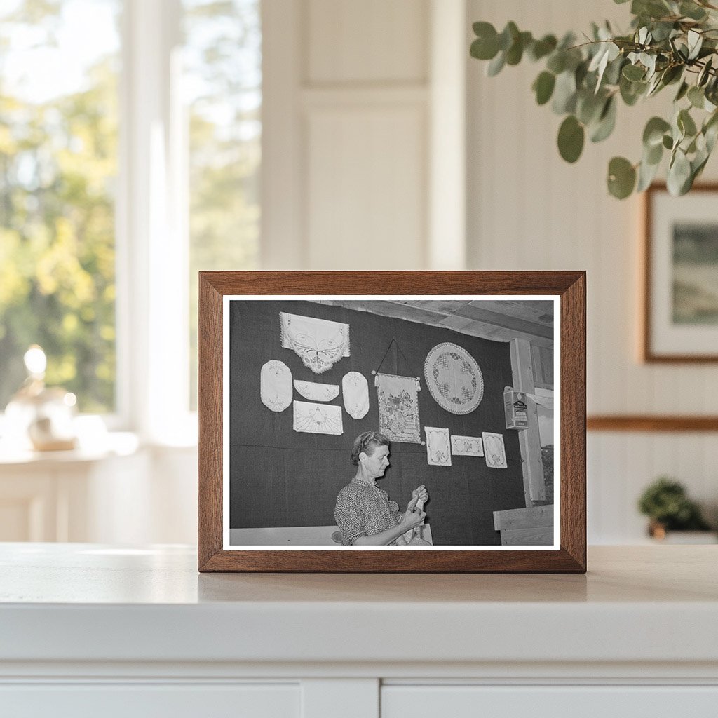 Woman in Curio Shop in Pie Town New Mexico 1940