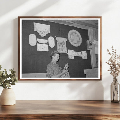 Woman in Curio Shop in Pie Town New Mexico 1940