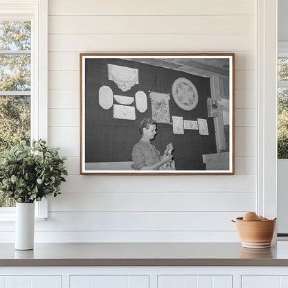 Woman in Curio Shop in Pie Town New Mexico 1940