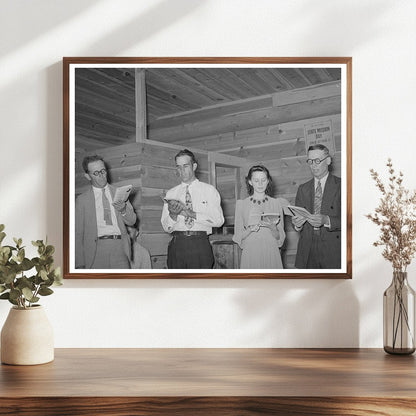 1940 Community Sing in Pie Town New Mexico Quartette