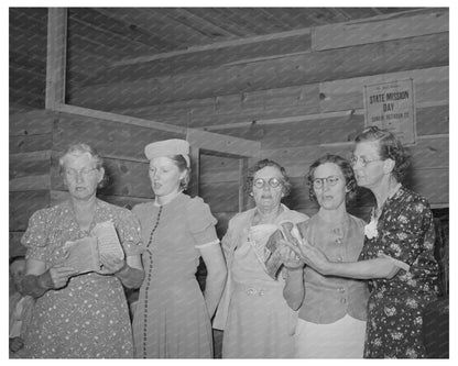 Ladies Quintette Performing at Community Sing in 1940