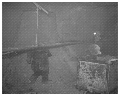 Mucking Gold Ore in Mogollon New Mexico 1940