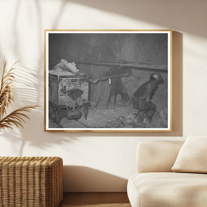 Gold Ore Mucking at Mogollon Mine New Mexico June 1940