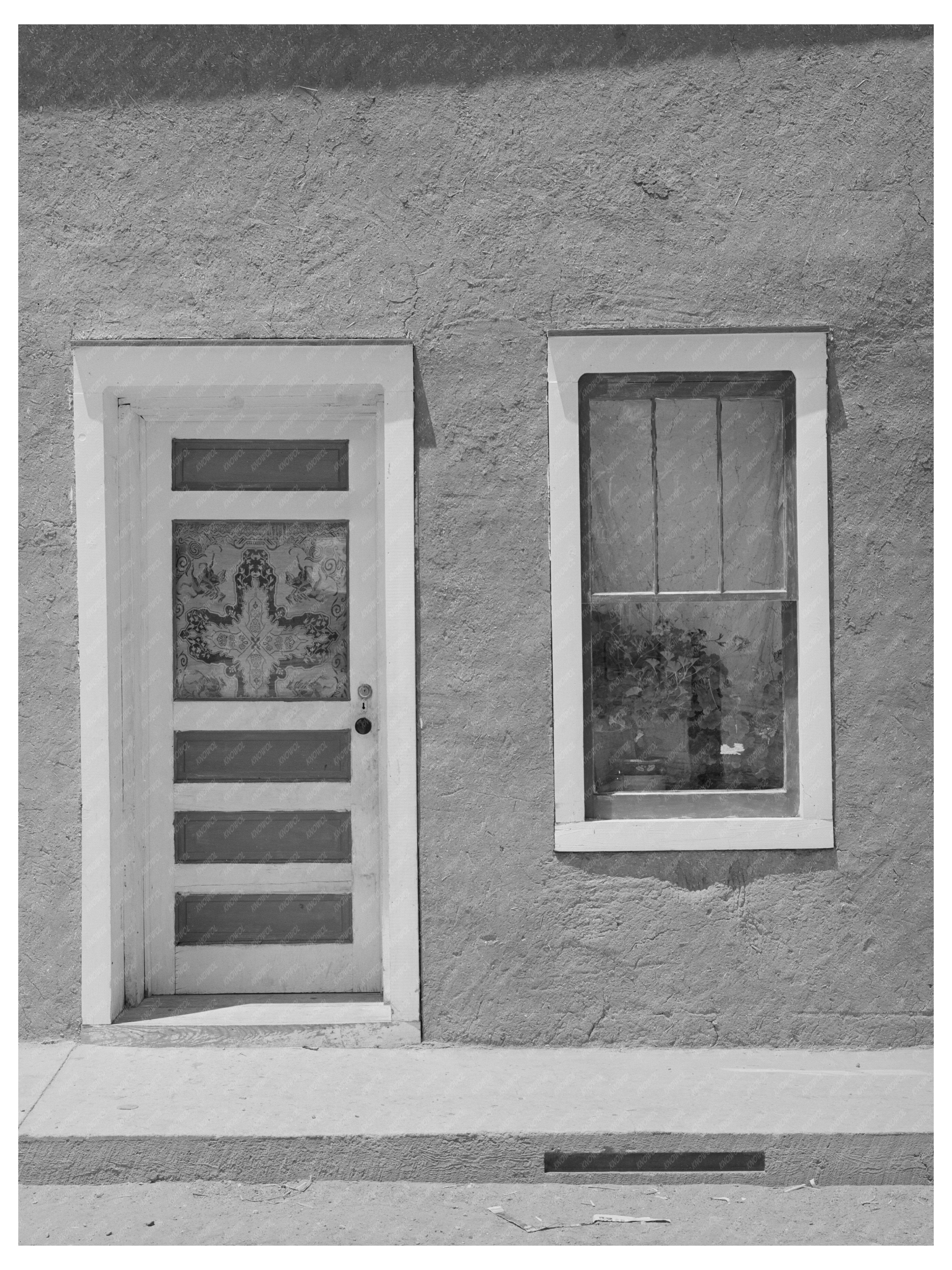 Spanish-American Home Door and Window Costilla NM 1940