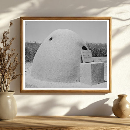 Adobe Oven in Chamisal New Mexico July 1940