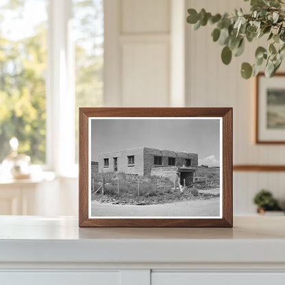 Spanish-American Adobe House in Chamisal New Mexico 1940