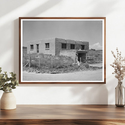 Spanish-American Adobe House in Chamisal New Mexico 1940