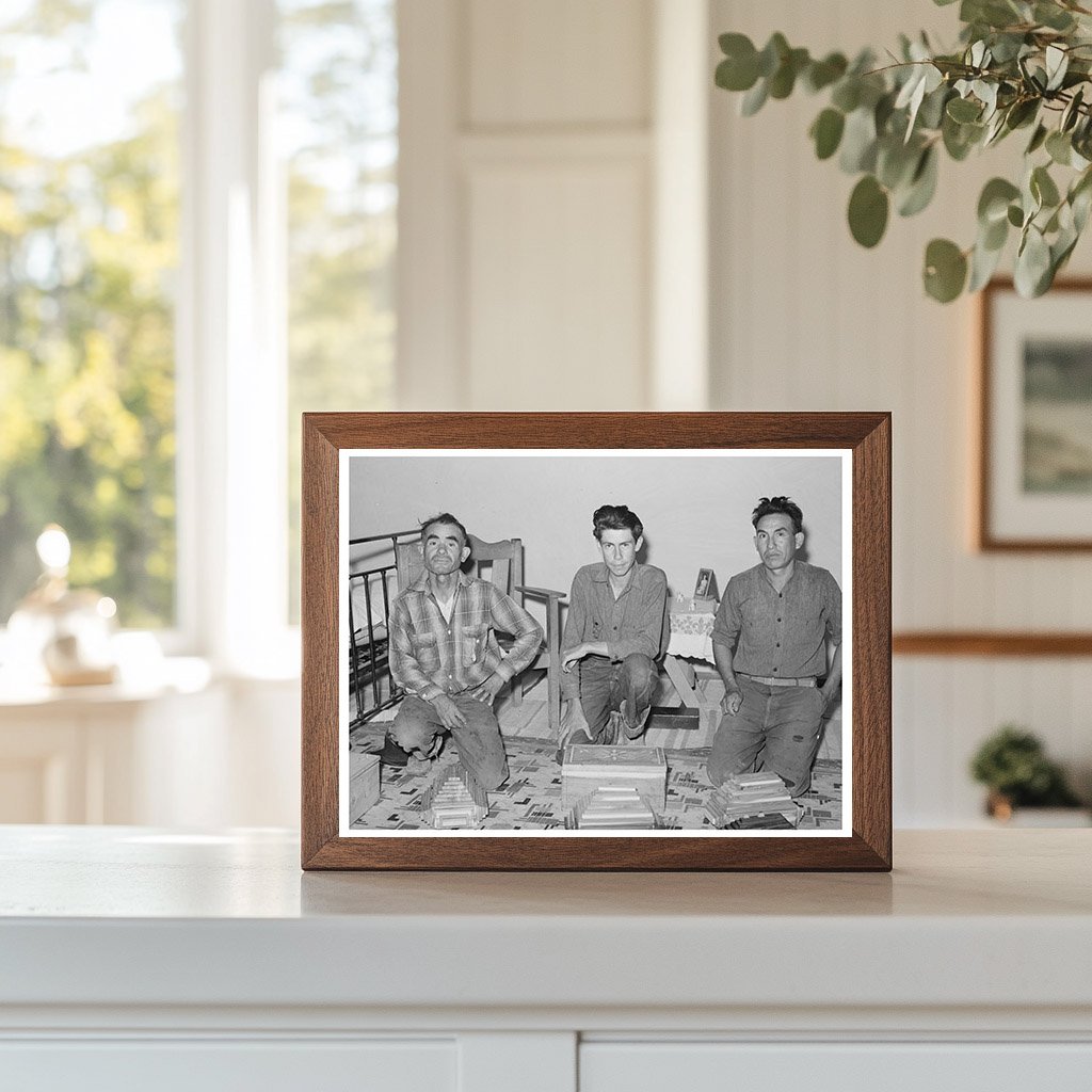 Spanish-American Wood Carvers in Chamisal New Mexico 1940