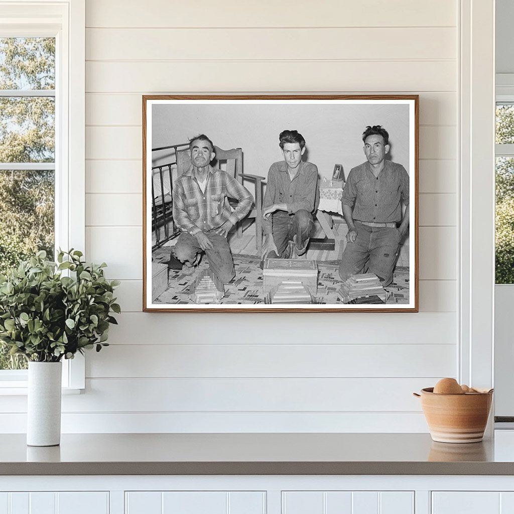 Spanish-American Wood Carvers in Chamisal New Mexico 1940