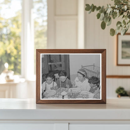 Spanish-American Family Dinner in Chamisal New Mexico 1940
